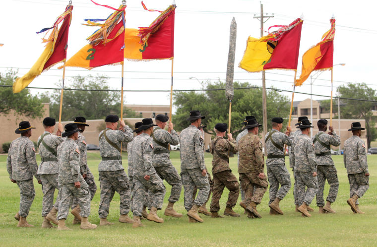 1st Cavalry Division Colors-Casing Ceremony